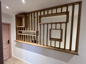 fabrication claustra chêne sur mesure