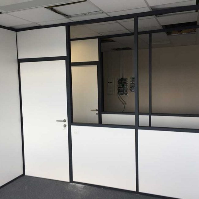 cloison modulaire en aluminium