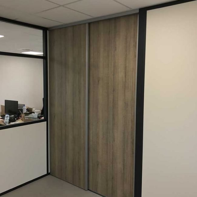 cloison modulaire en aluminium