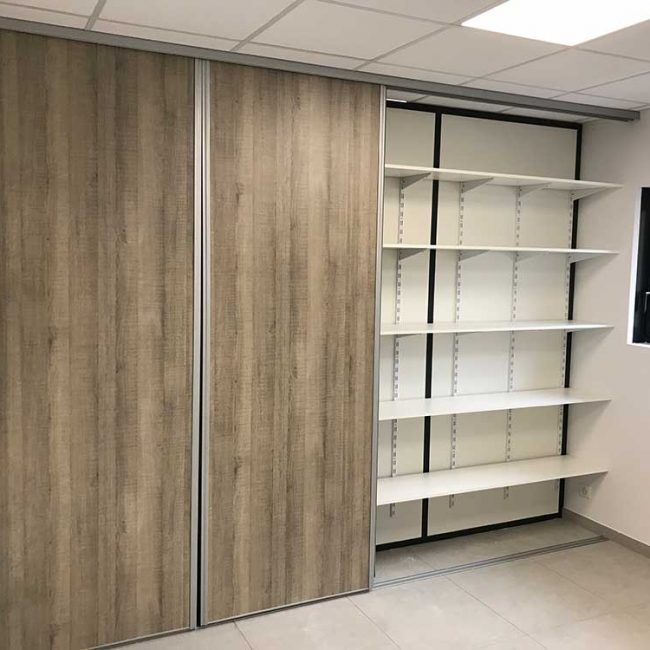 cloison modulaire en aluminium