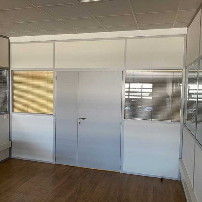 cloison modulaire en aluminium